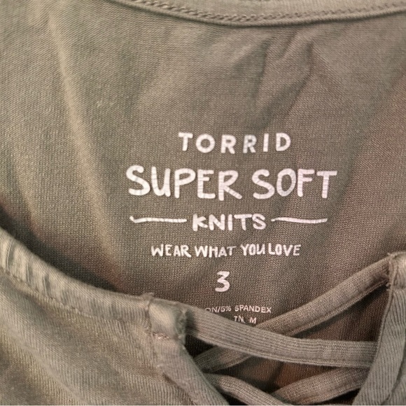 Torrid Super Soft Knits Green Tank Top Size 3X - Picture 5 of 8